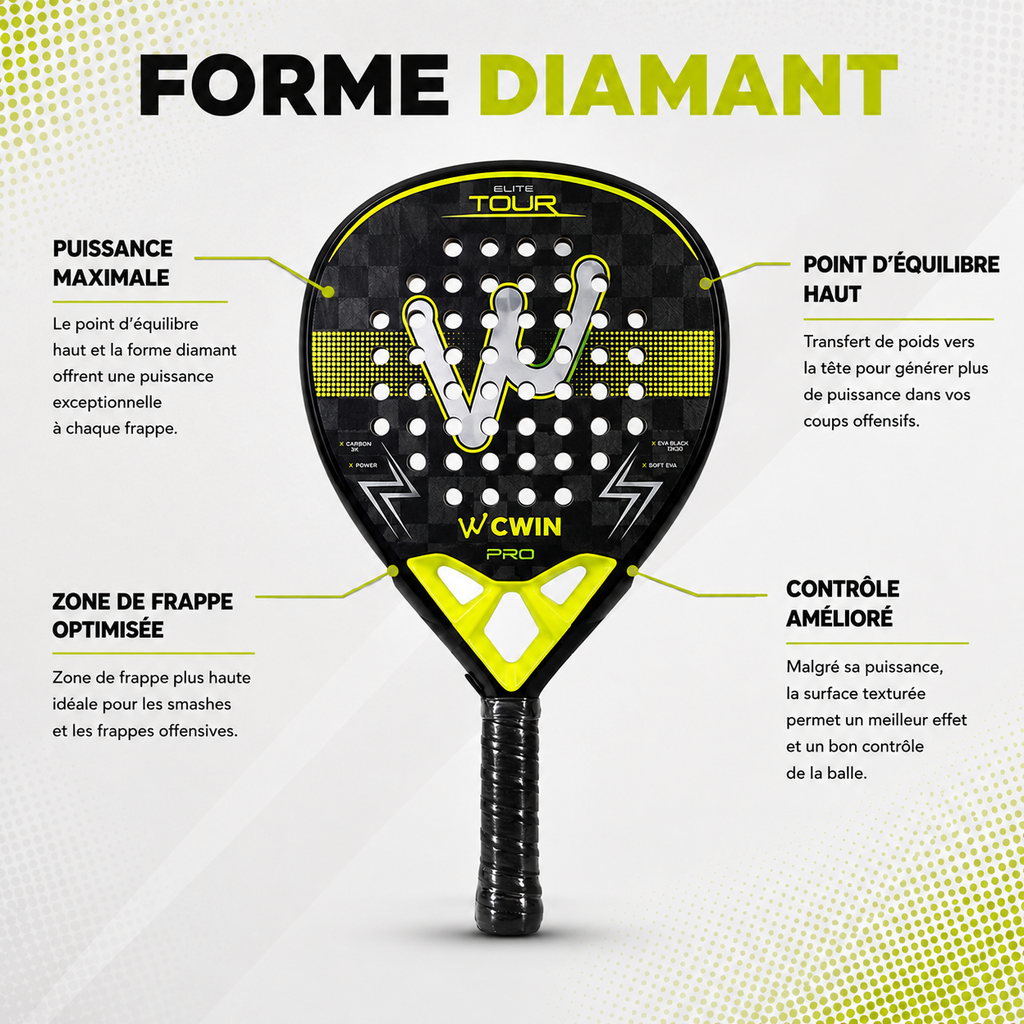 Raquette de Padel Camewin ELITE TOUR PRO | PADEL Milano