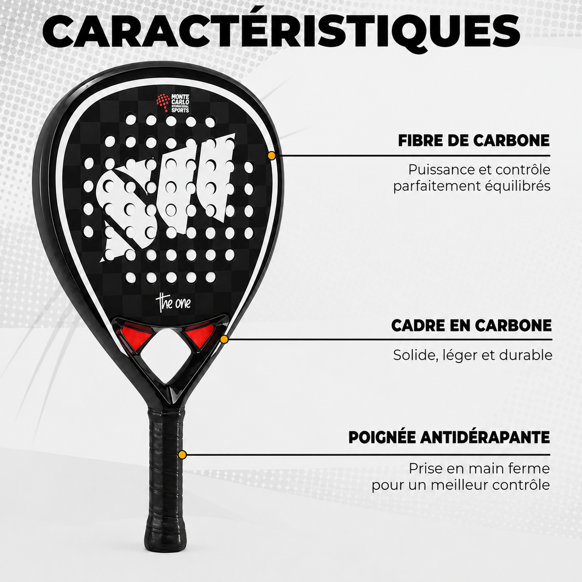 Raquette de Padel Monte Carlo THE ONE | PADEL Milano