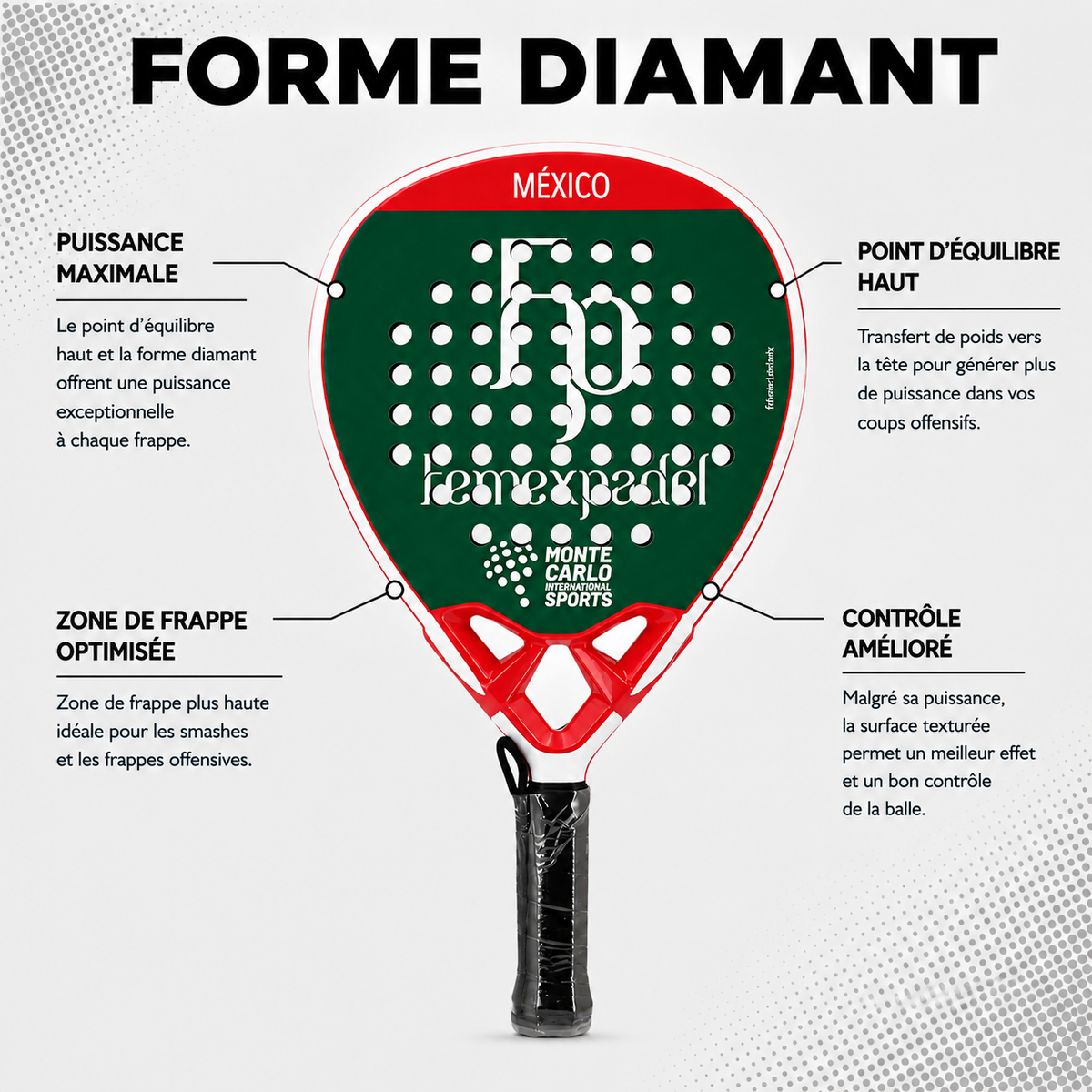 Raquette de Padel Monte Carlo EVO ATK | PADEL Milano
