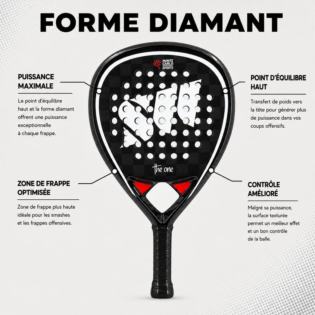 Raquette de Padel Monte Carlo THE ONE | PADEL Milano