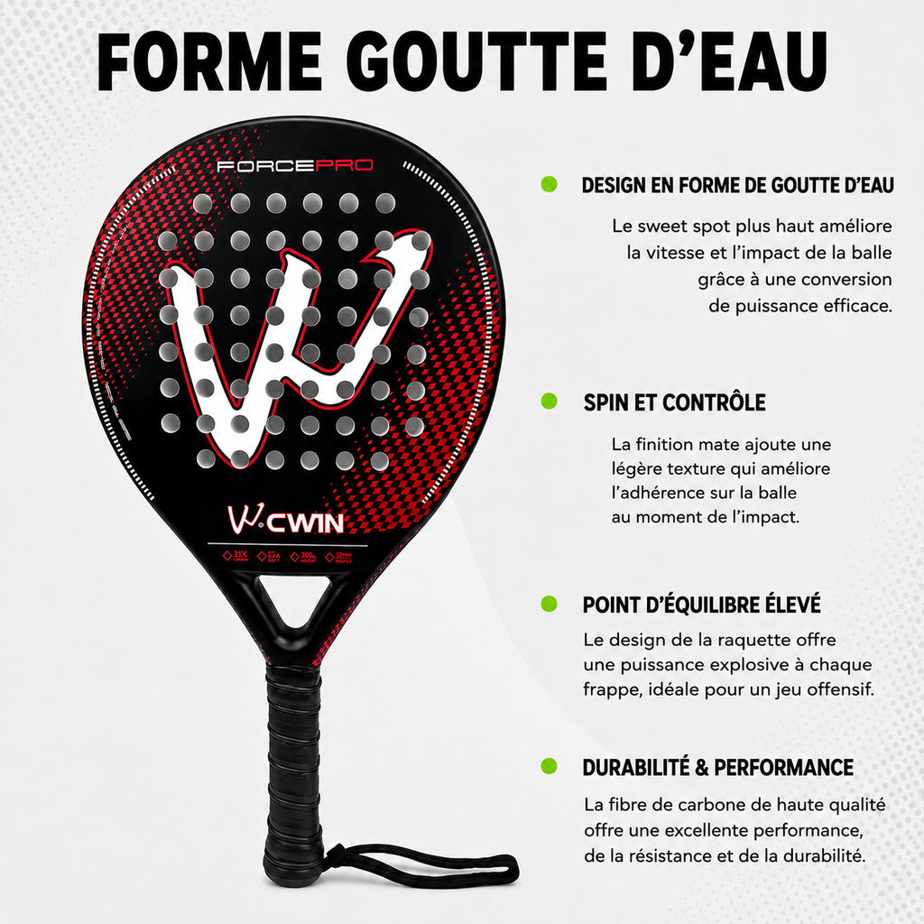 Raquette de Padel Camewin FORCE PRO | PADEL Milano