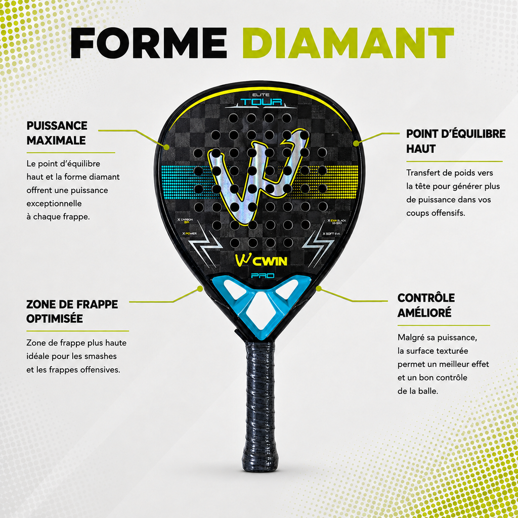 Raquette de Padel Camewin ELITE TOUR PRO | PADEL Milano