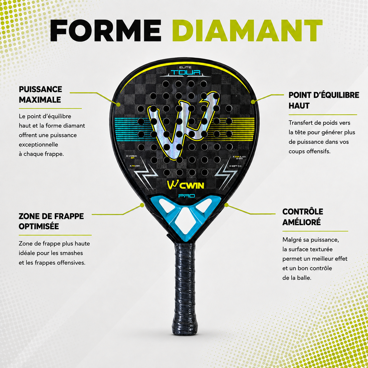 Raquette de Padel Camewin ELITE TOUR PRO | PADEL Milano