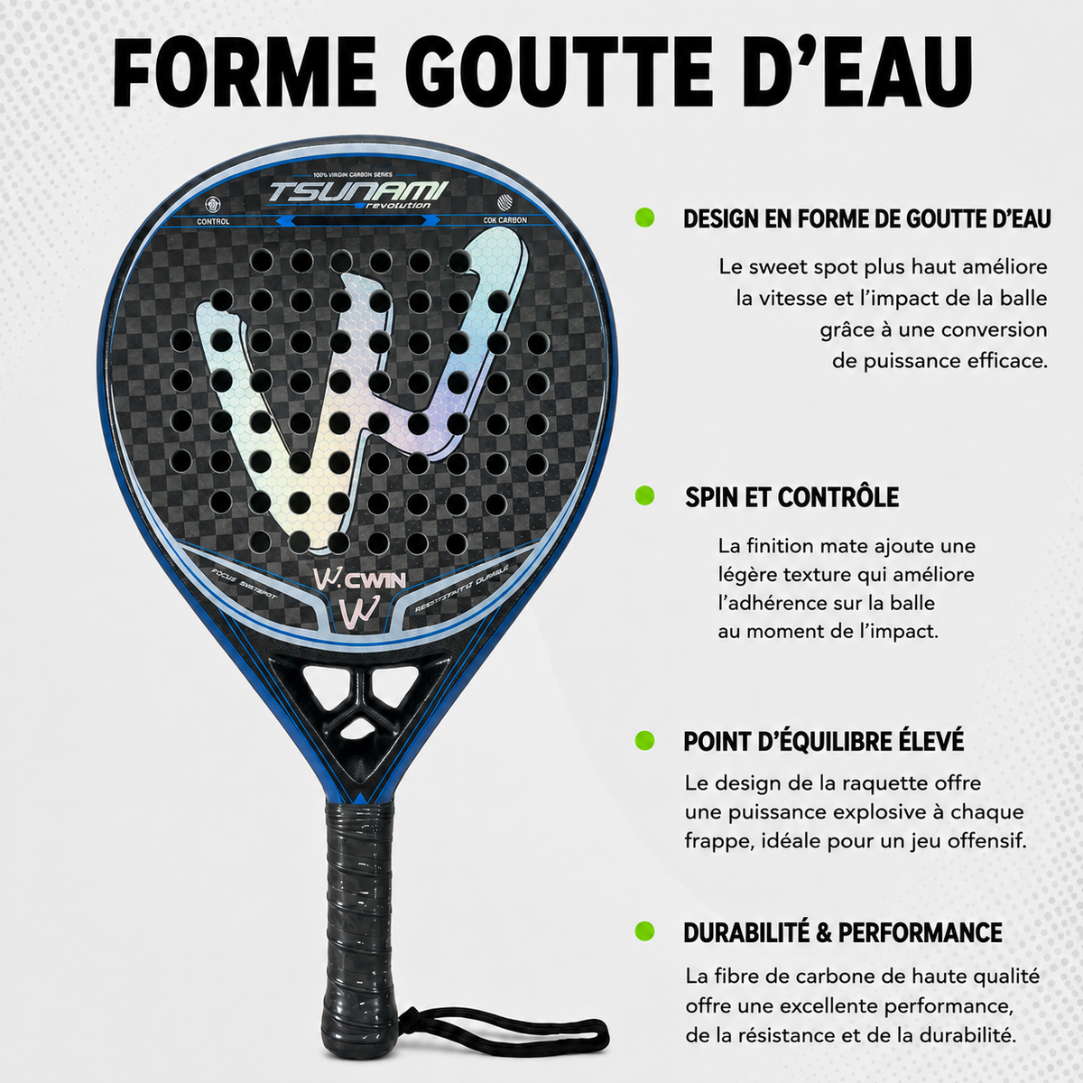 Raquette de Padel Camewin TSUNAMI | PADEL Milano