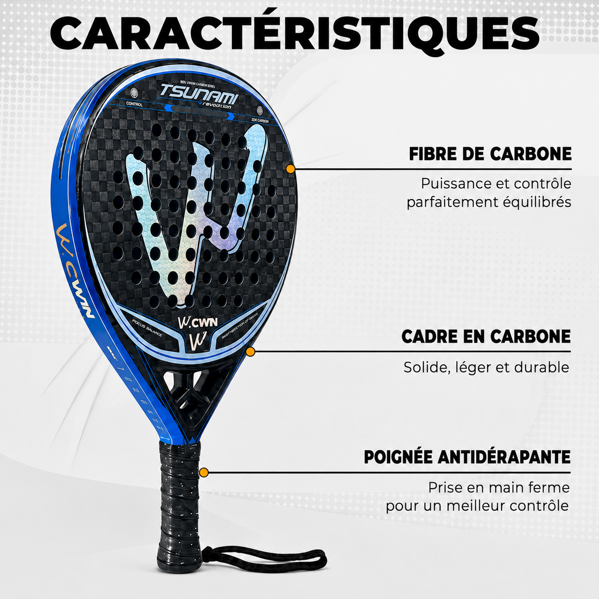 Raquette de Padel Camewin TSUNAMI | PADEL Milano
